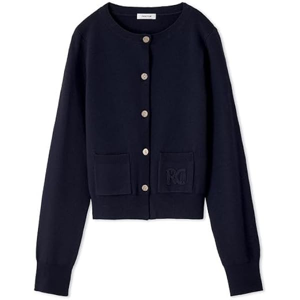 Amazon | [フレイ アイディー] シルクコットンシアーリブカーデ